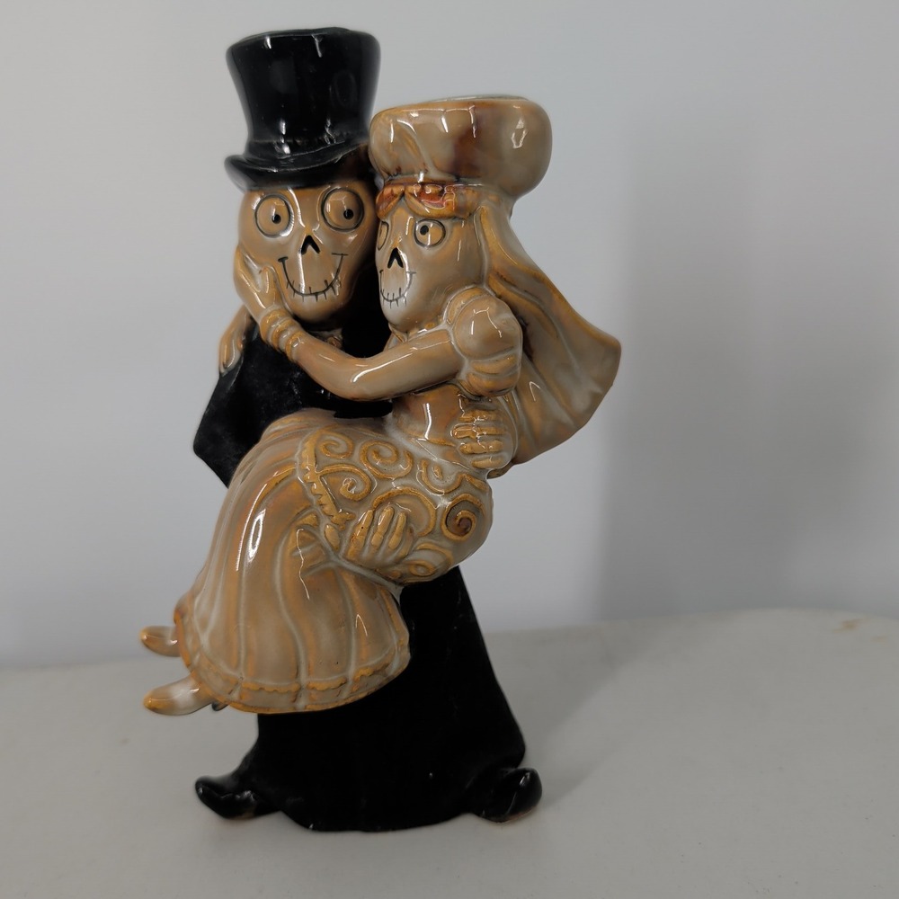 Yankee Candle Boney Bunch 2011 Wedding Couple Skeleton Tea Light Holder 1226825